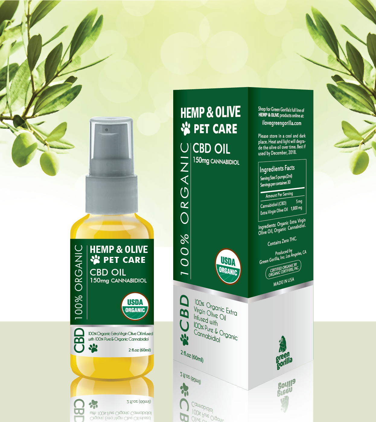 green gorilla hemp and olive cbd oil